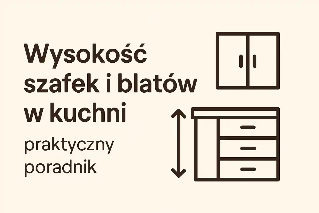 Wysokość szafek i blatów w kuchni – praktyczny poradnik 1 wysokość szafek i blatów w kuchni
