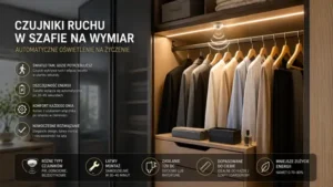 Czujniki ruchu w szafie na wymiar